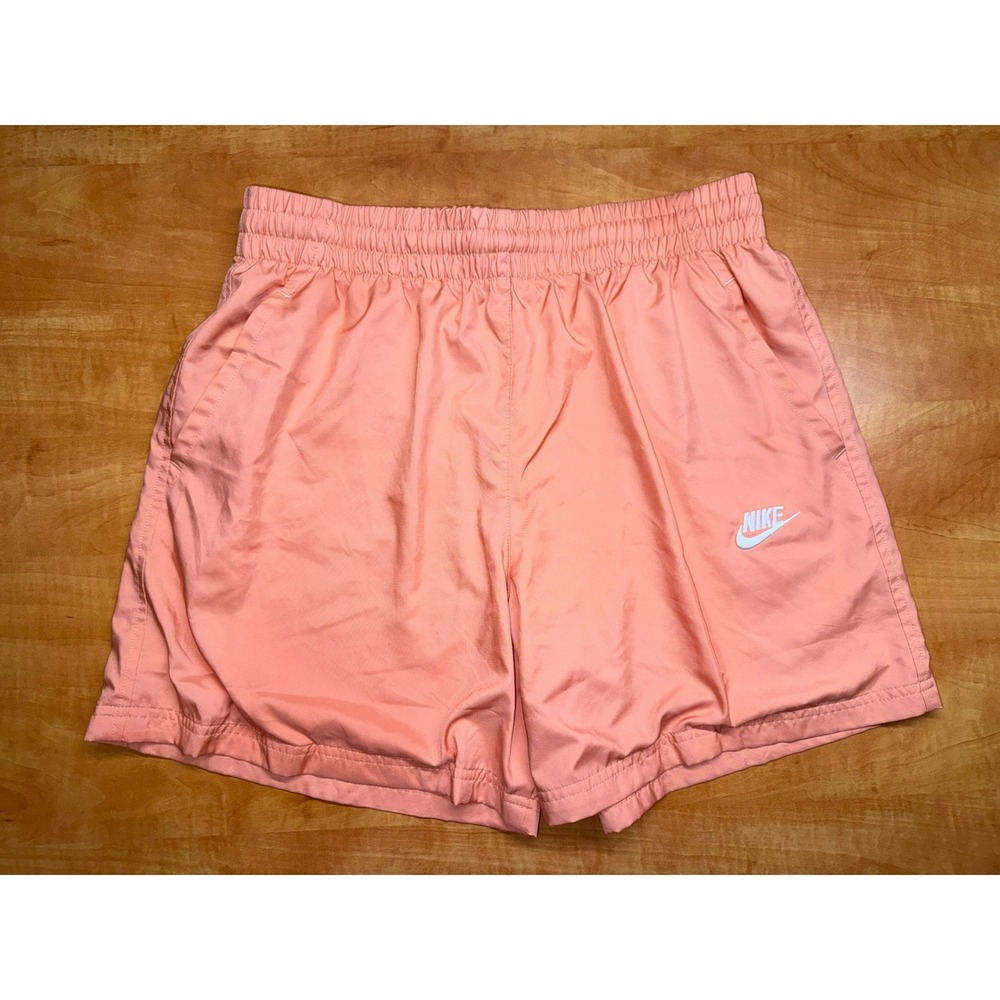 Nike Sportswear Essential Woven Shorts Peach Coral XL